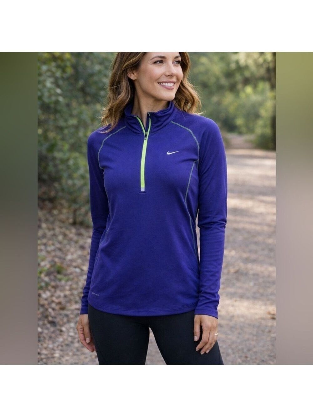 NIKE PURPLE QUARTERZIP